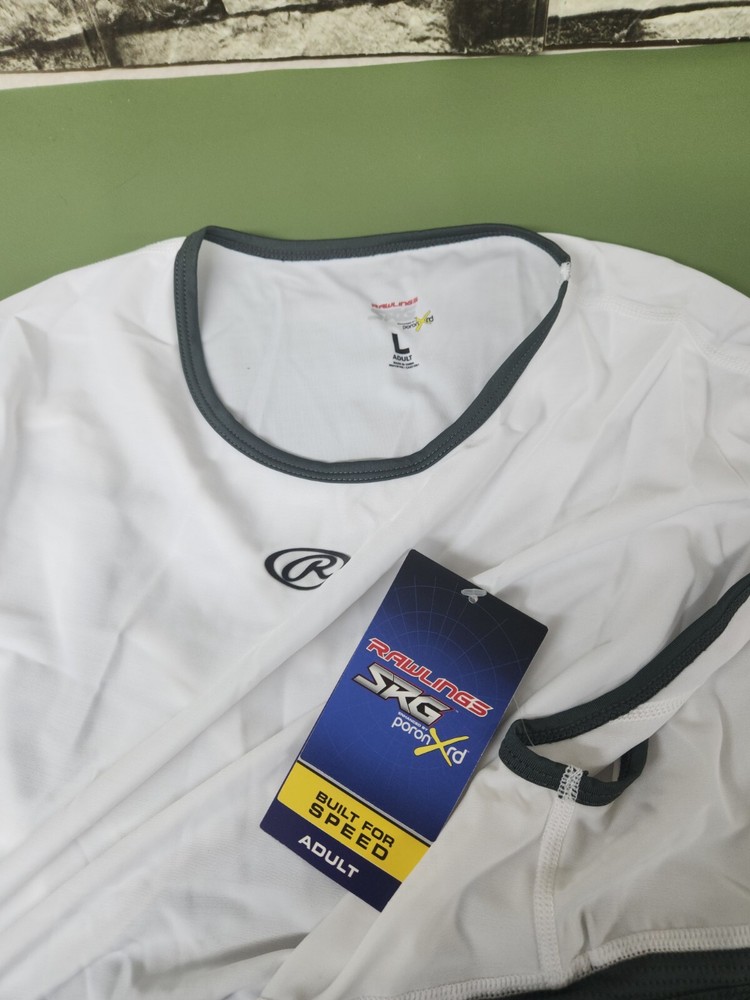 Rawlings SRG Football White Protective Compression Shirt Size Large