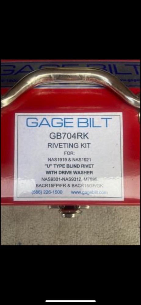 Gage Bilt 704RK-1 Riveter Kit