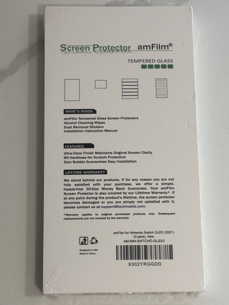 amFilm Screen Protector For Nintendo Switch OLED (2021)
