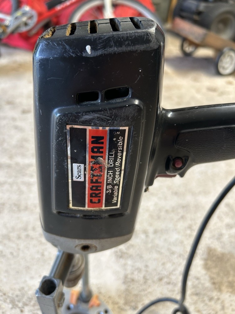 Sears Craftsman Power Drill Corded With Guide Tested