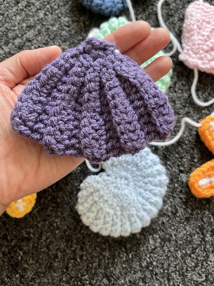 🐚Handmade Crochet Seashell Bunting | Summer🌊☀️