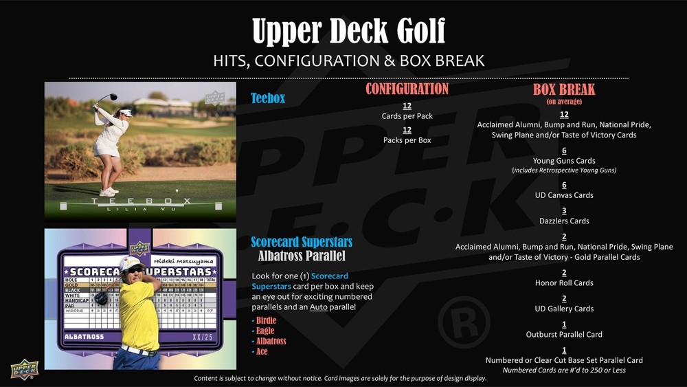 2026 UPPER DECK GOLF HOBBY BOX