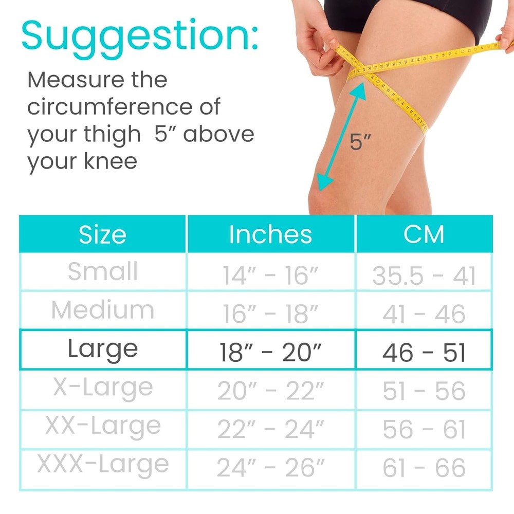 Vive Knee Compression Sleeve with Straps (2 Pack)