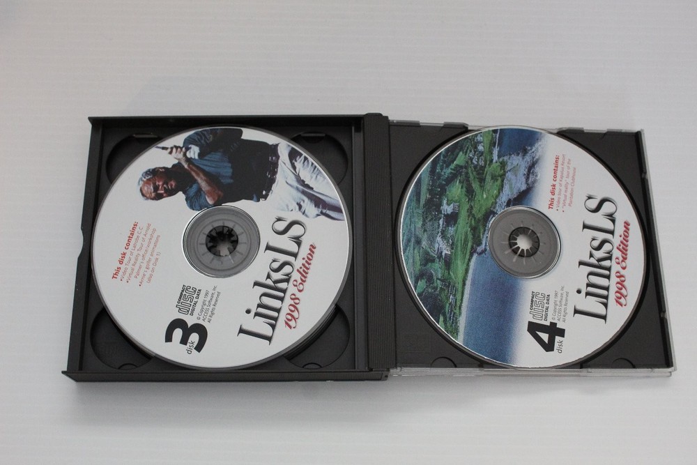 Links LS 1998 Edition Golf PC Software Lot 4 CD-ROM Discs Access