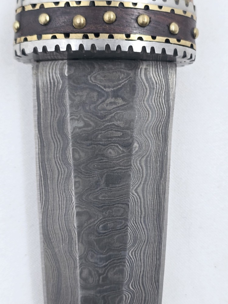 Damascus Scottish Dirk Dagger 12.5" Knife