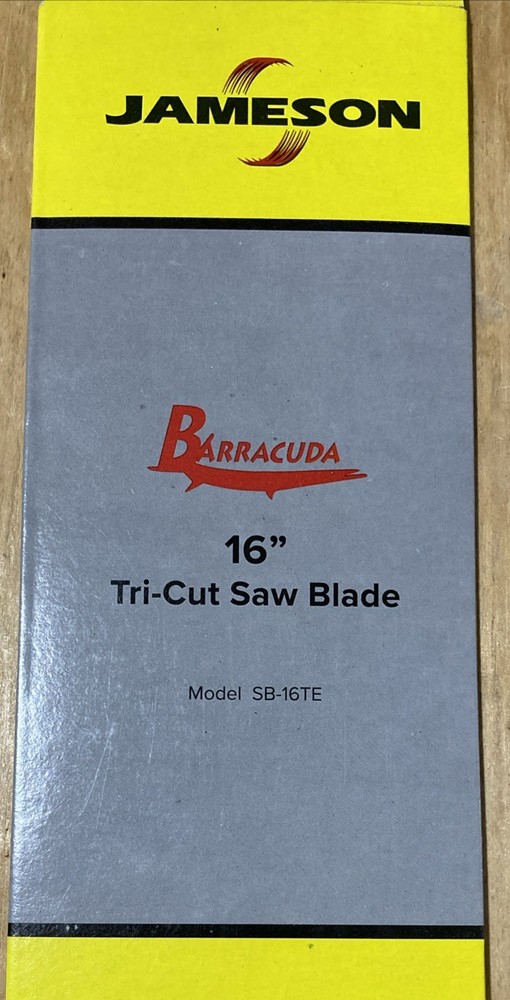 Jameson Tri-Cut 16" Barracuda Replacement Saw Blade Curved Pull Stroke Chrome