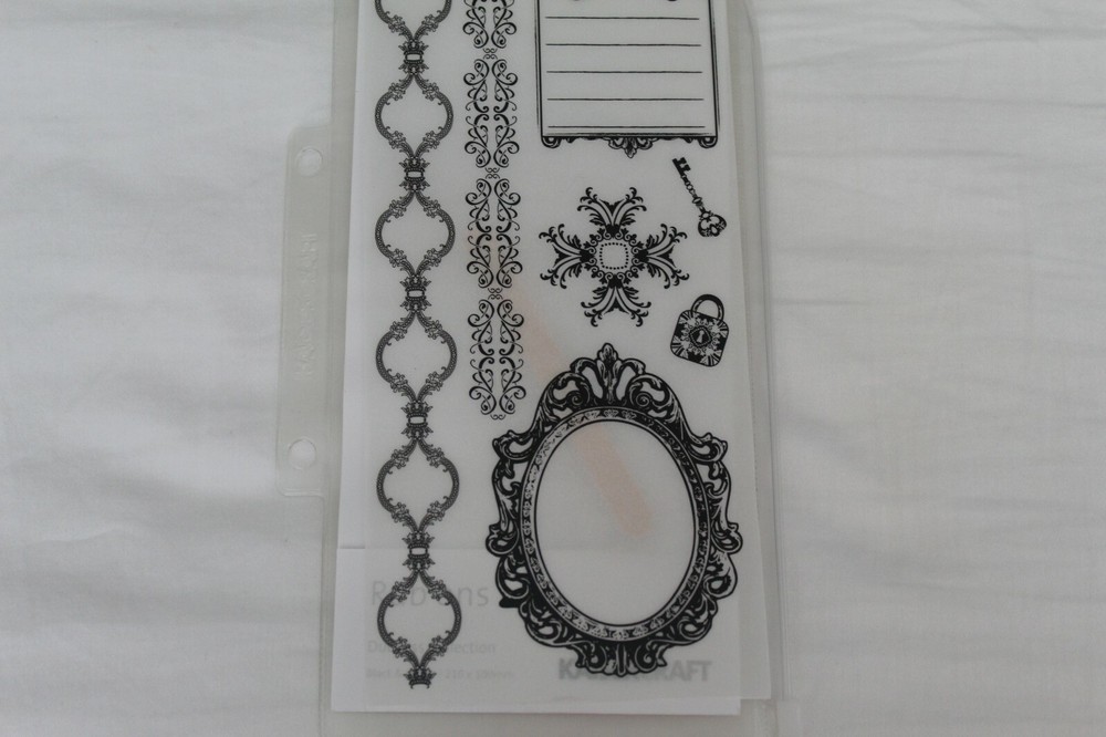 **BRAND NEW** KaiserCraft Rub-Ons "DUCHESS COLLECTIONS" Black & White