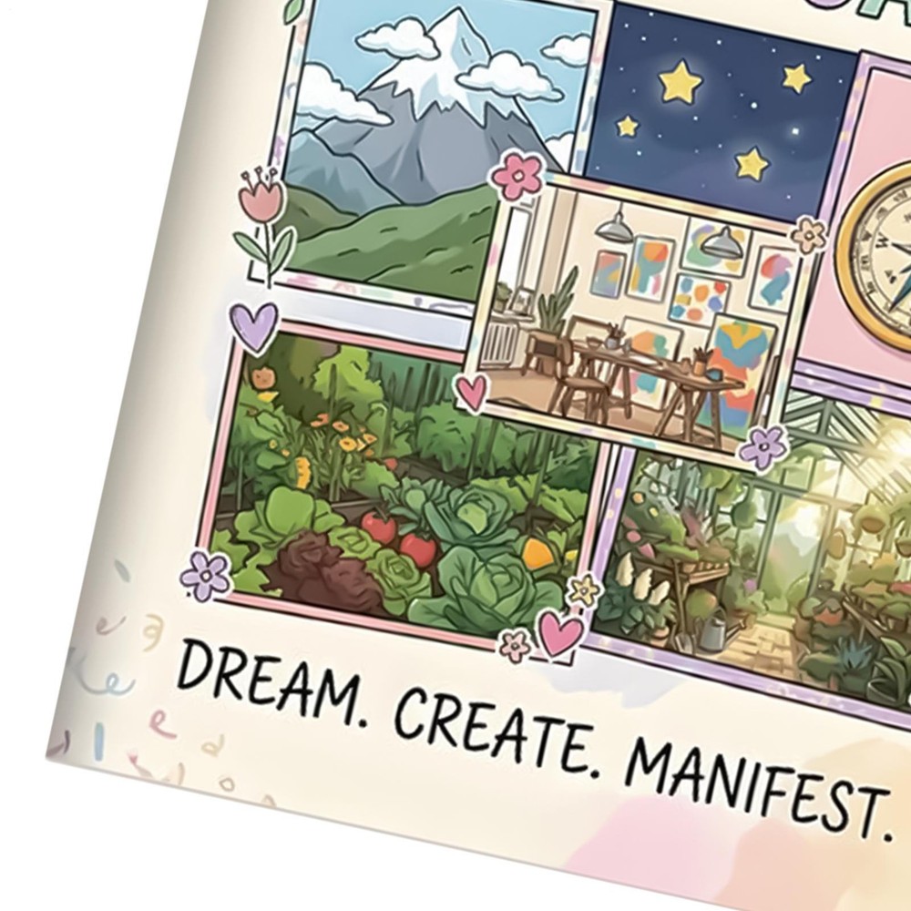2026 VISIONBOARD Planner Notebook Goal Achievement Journal Work Planning