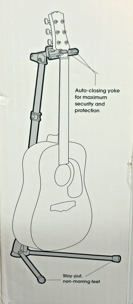 FLOAT PREMIUM GUITAR STAND WITH AUTO-CLOSING YOKE