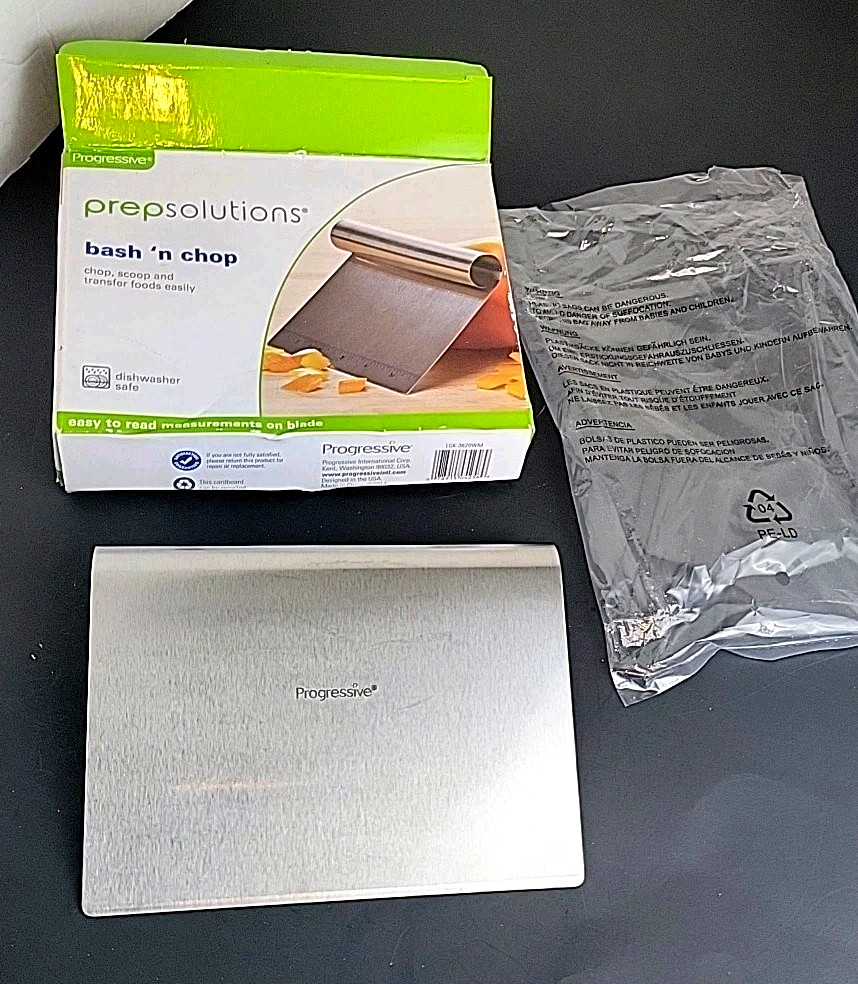 Prep Solutions® Bash 'n Chop Stainless Steel SCOOPER Kitchen Tool - NEW