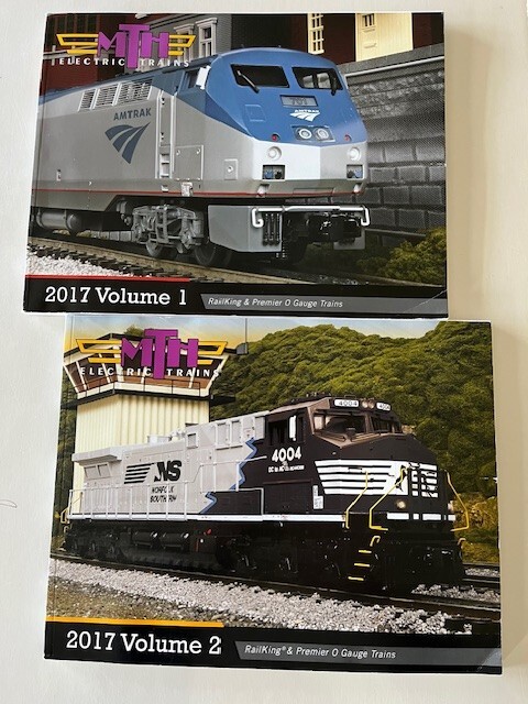 MTH ELECTRIC TRAINS - 2017 - VOLUME 1 & VOLUME 2 - 2 Train Catalogs!