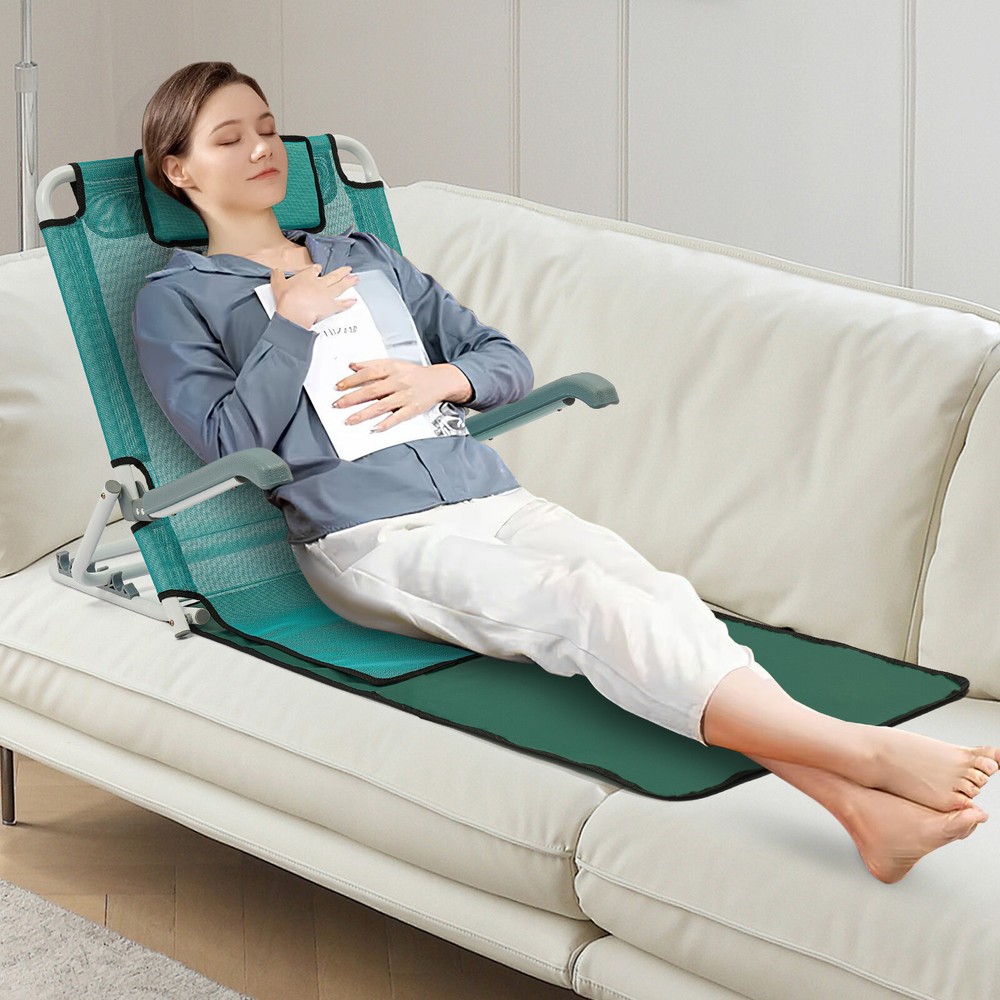 Foldable Adjustable Bed Backrest Support Sit-up Back Rest Bed Chair 198.42 lbs