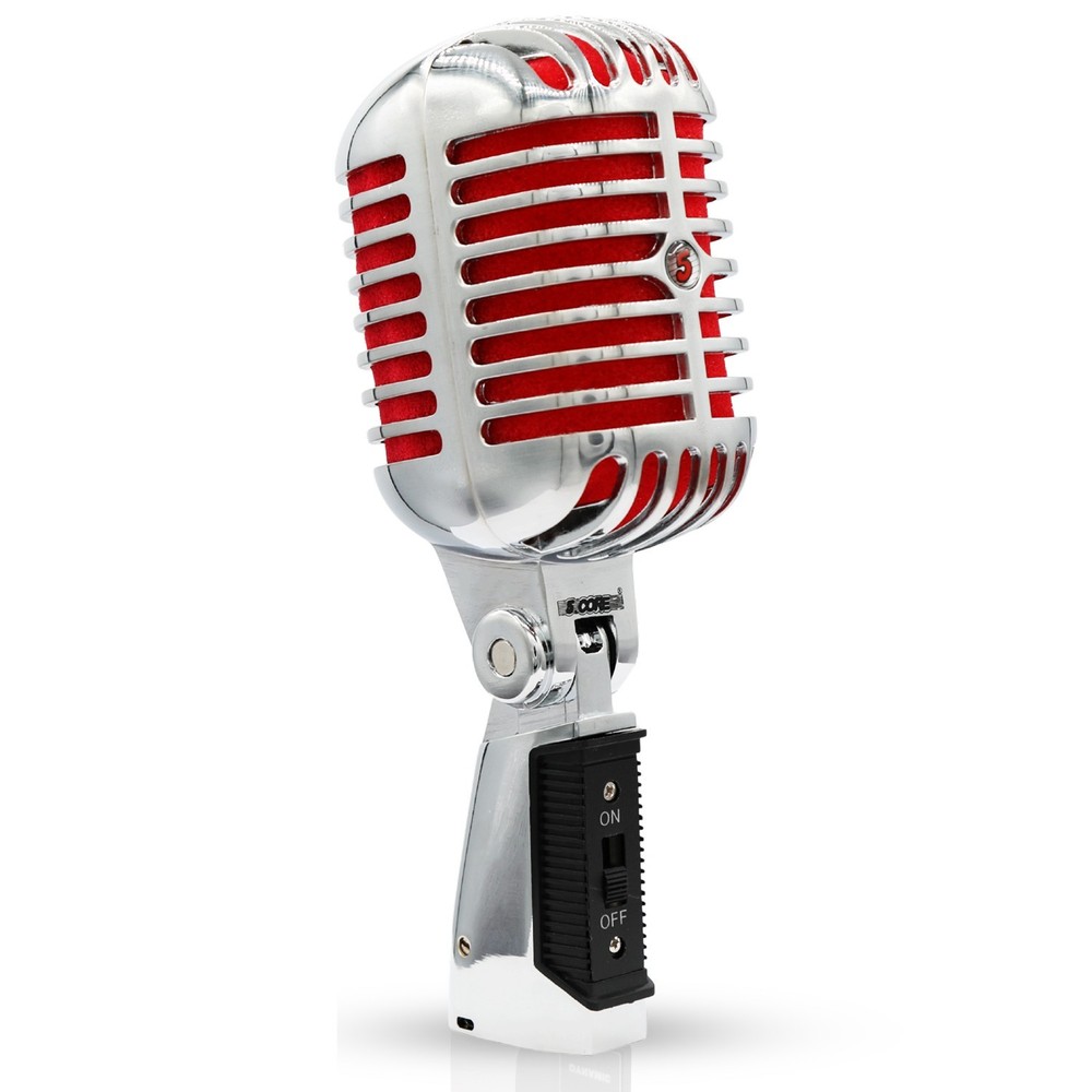 5 Core Retro Dynamic Vocal Iconic Microphone Vintage Classic Unidirectional Mic
