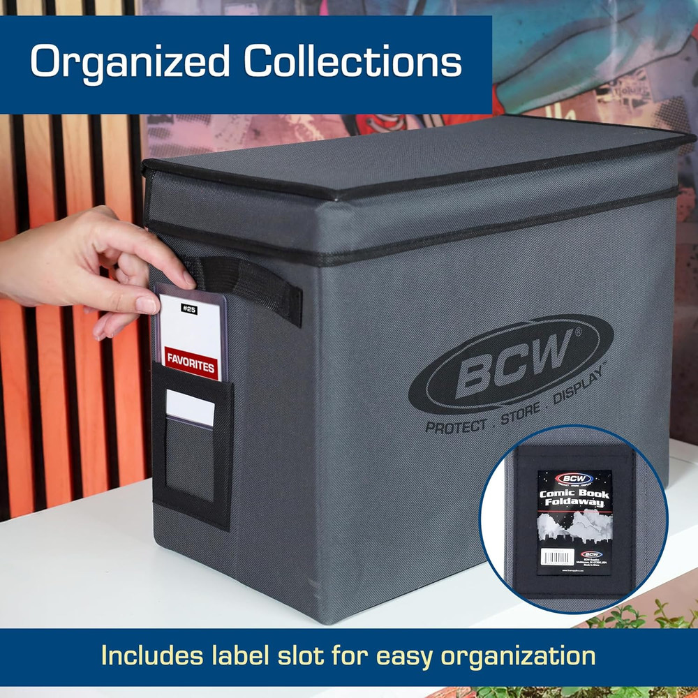 Comic Book Storage Box - 1 Ct | Foldable Comic Book Case | Each Fits 125-150 Sle