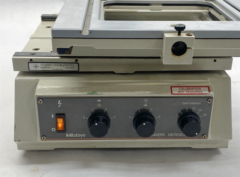 Mitutoyo 176-941A ToolMakers Microscope w/ 375-036 Objective + Stage PARTS