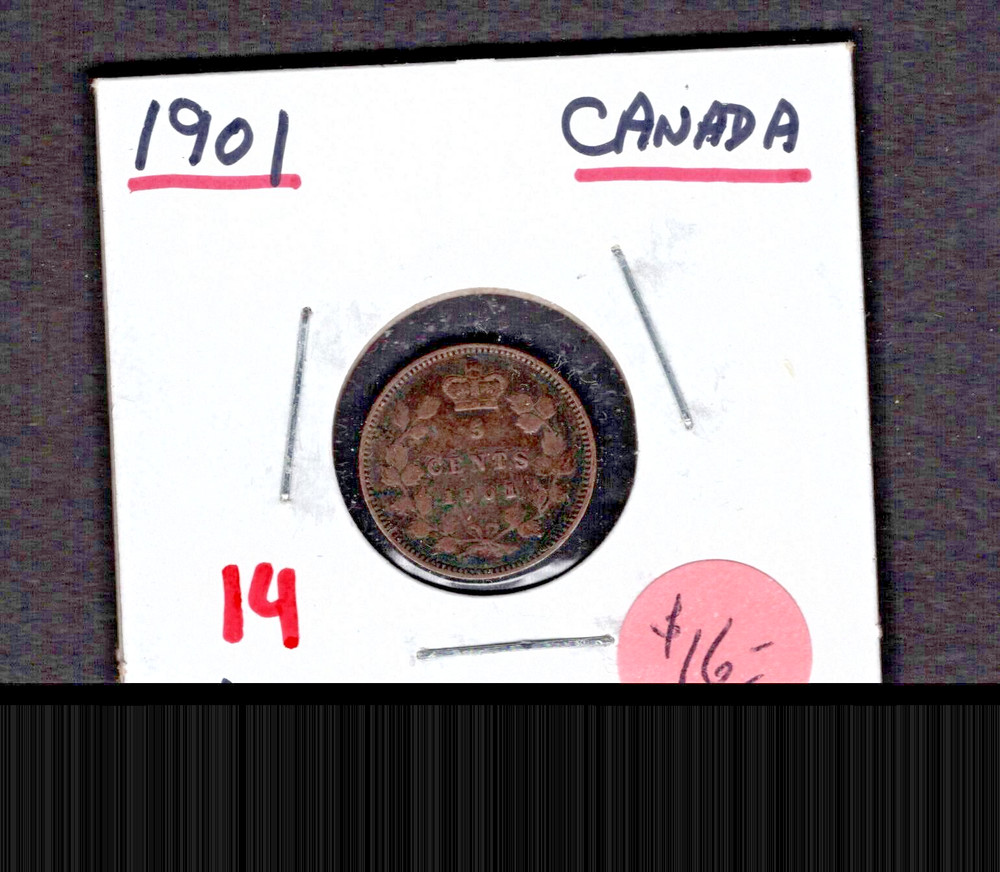 1901- Canada- Victoria Five Cents