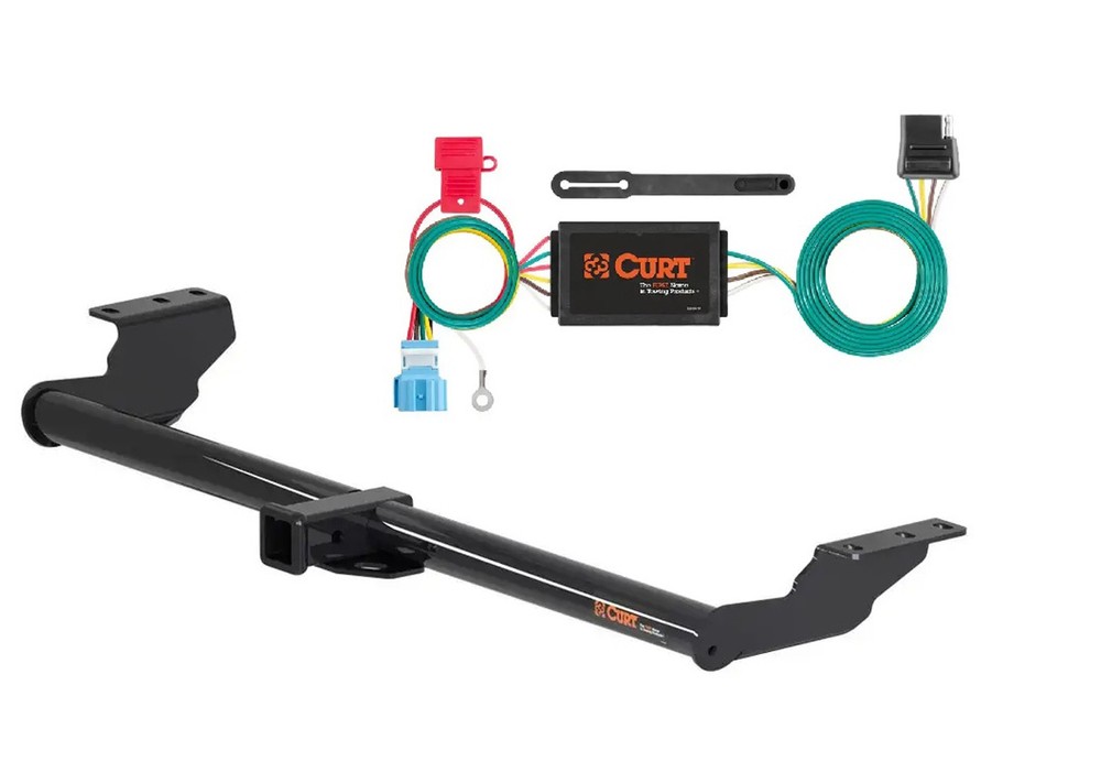Curt Class 3 Trailer Hitch 2" Receiver & Custom Wiring Harness for Honda Odyssey