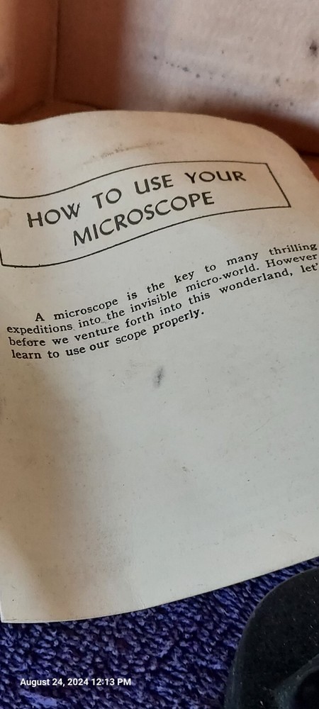 Vintage Par C Model 101 Tiny Microscope