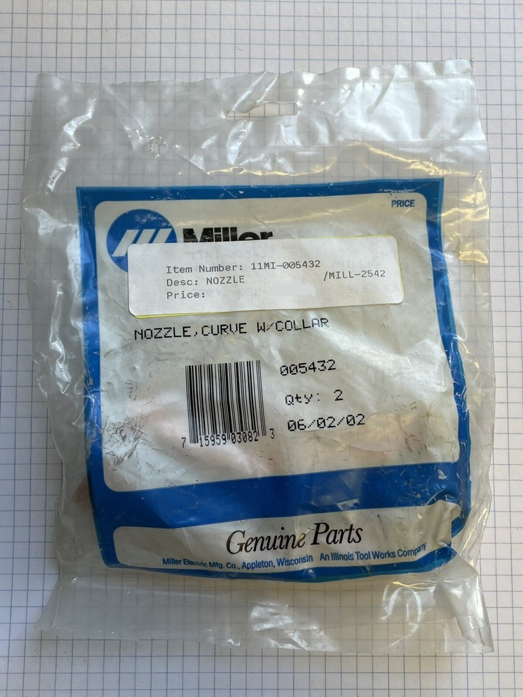 Miller Electric - 005432 - Curve Nozzle With Collar