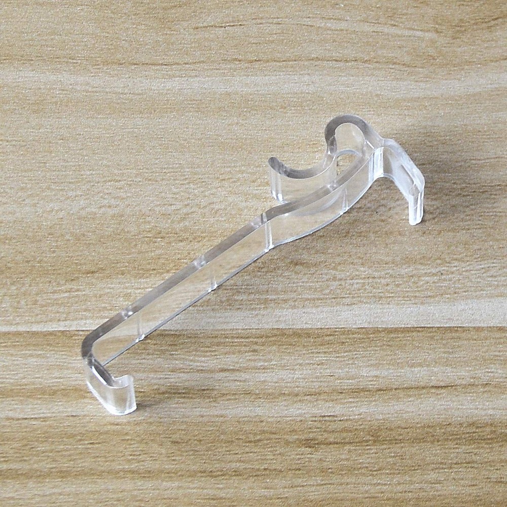 Valance Clips 10pcs 2.5'' Clear Plastic Holders for Horizontal Window Blinds