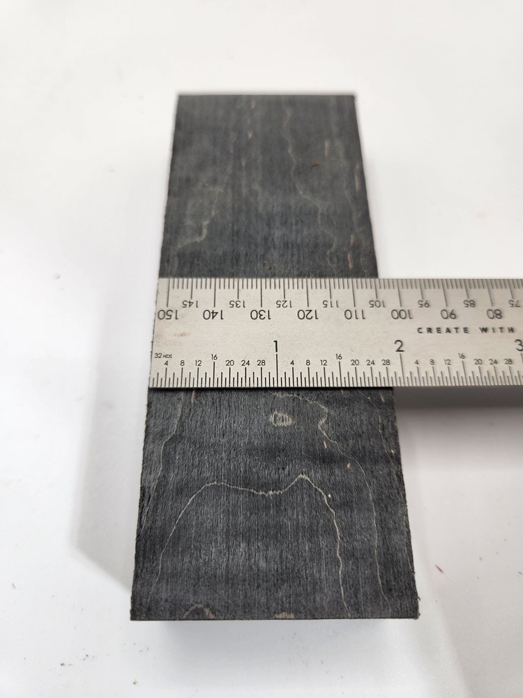 Quilted stabilized maple knife scale block