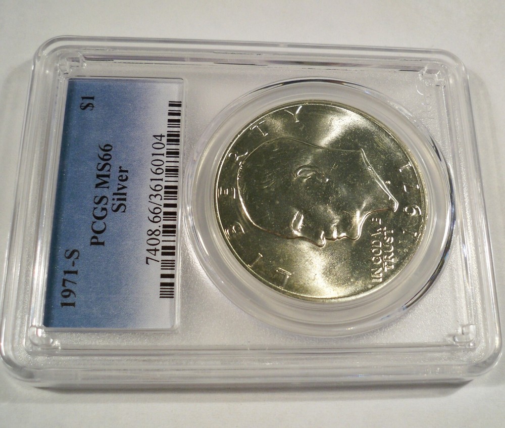 1971-S PCGS MS66 SILVER EISENHOWER DOLLAR $1 MS 66