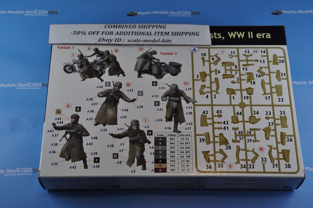 Master Box 35178 - 1/35 - German Motorcyclists WWII