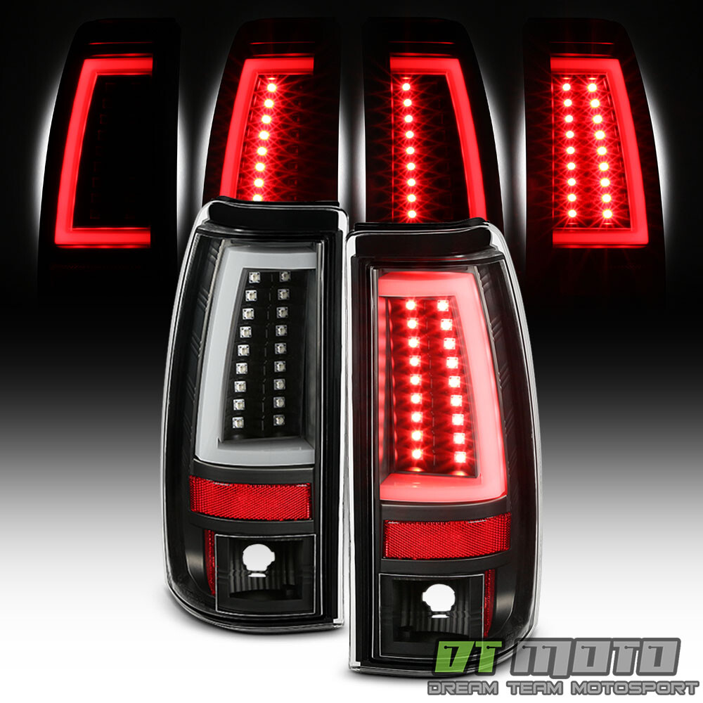 2003-2006 Chevy Silverado 1500 2500 [Black Edition] LED Tube Tail Lights Lamps
