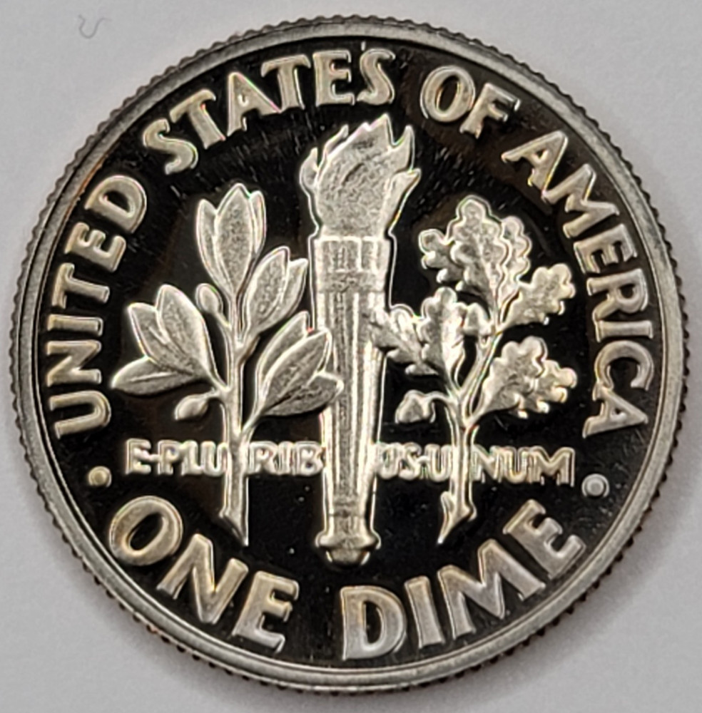1982 S Gem Proof DCAM Roosevelt Dime - CN-Clad