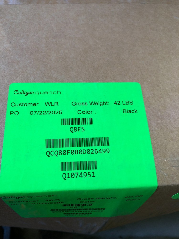 Culligan Guench Water Cooler MODEL Q8FS UV Light Source New