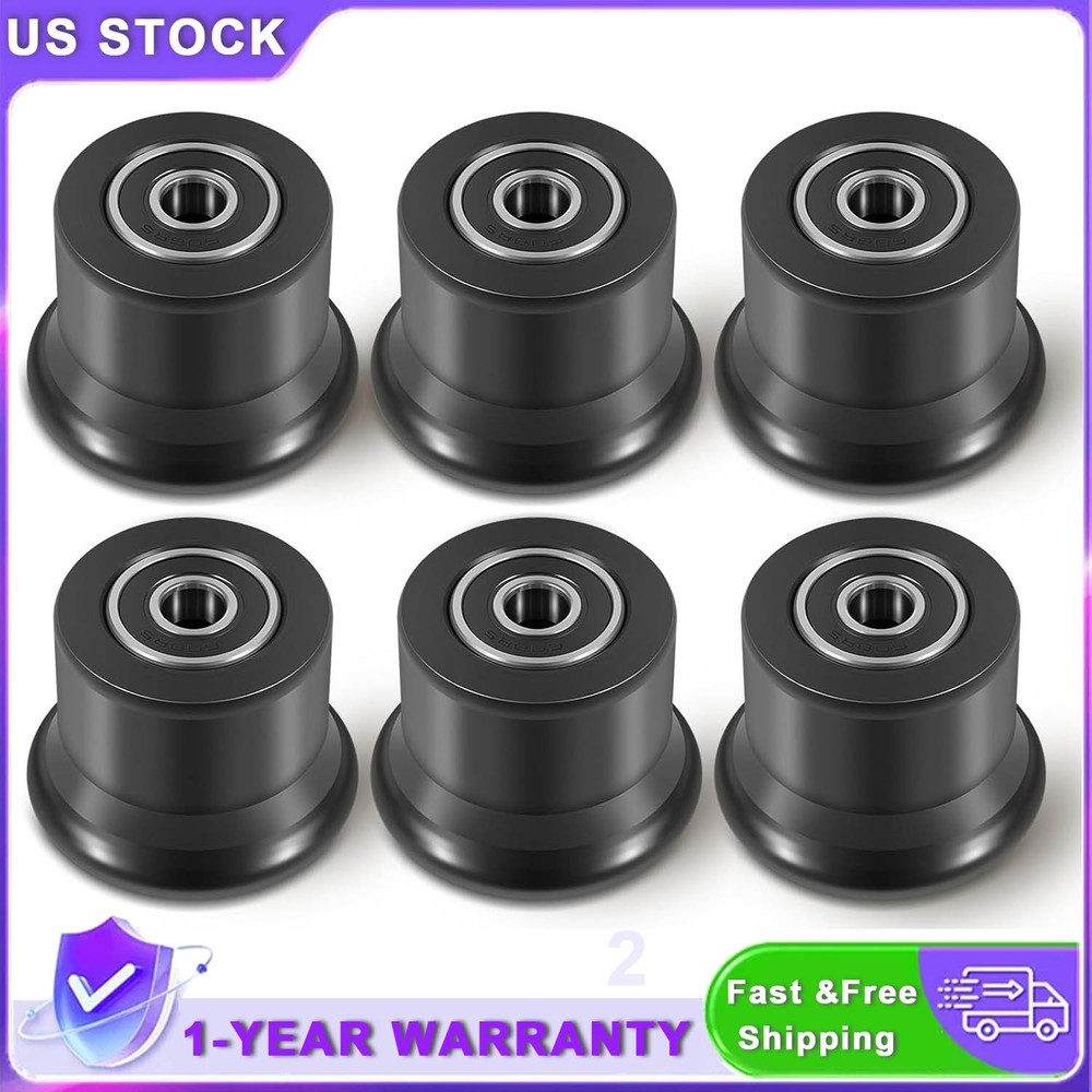 for Bowflex Home Gym Blaze, Classic, Elite Sliding Seat Bracket Roller 6-Pack