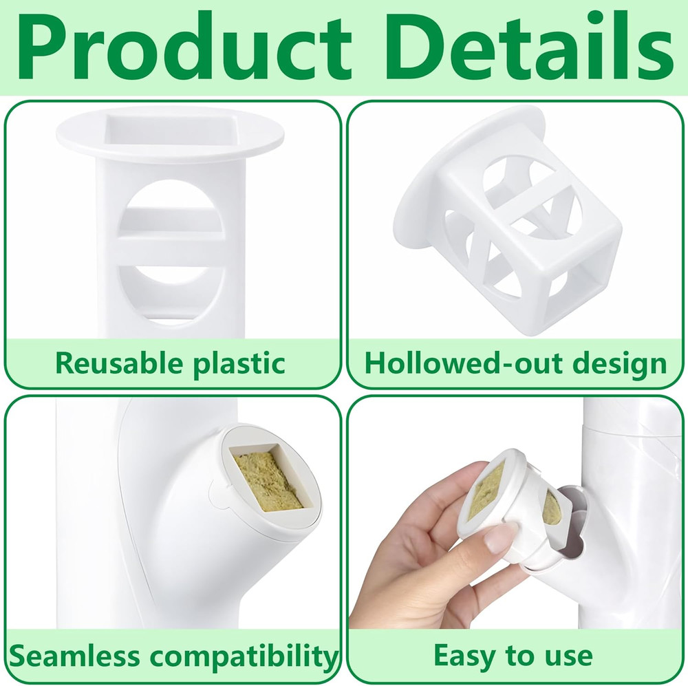 12 Pcs Grow Cubes for Hydroponic System, Grow Cube Hydroponic Cups Compatible wi