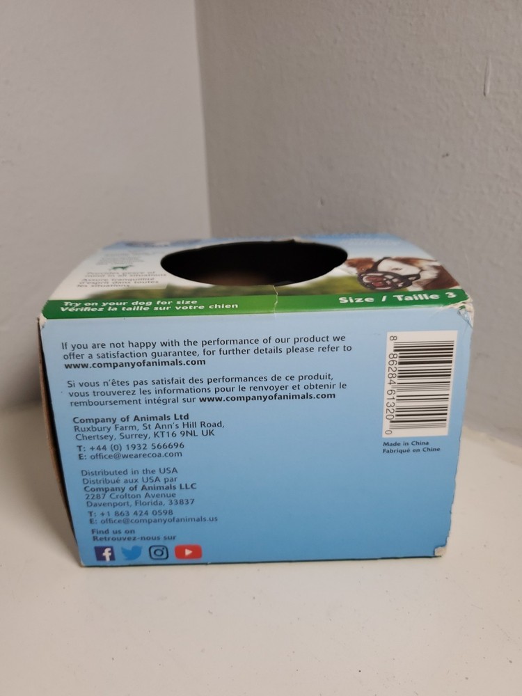 Baskerville Ultra Dog Muzzle Guard Leash Training Black Size 3 Med Dogs