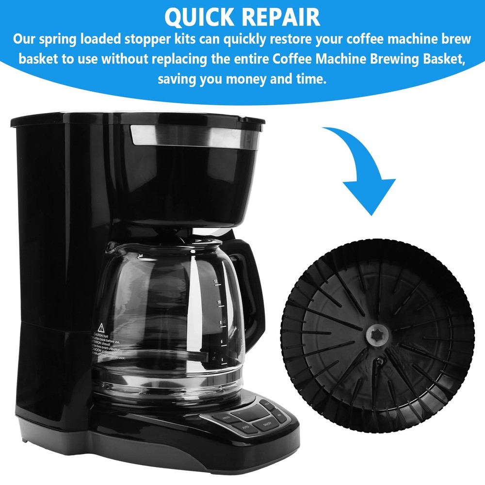 Coffee Machine Brewing Basket Bottom spring loaded stopper kits Fits for...