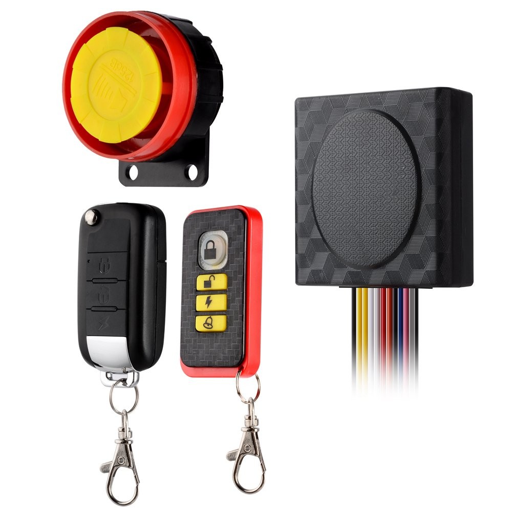 BlueFire Motorcycle Security Kit Alarm System Anti-Hijacking Cutting Yellow