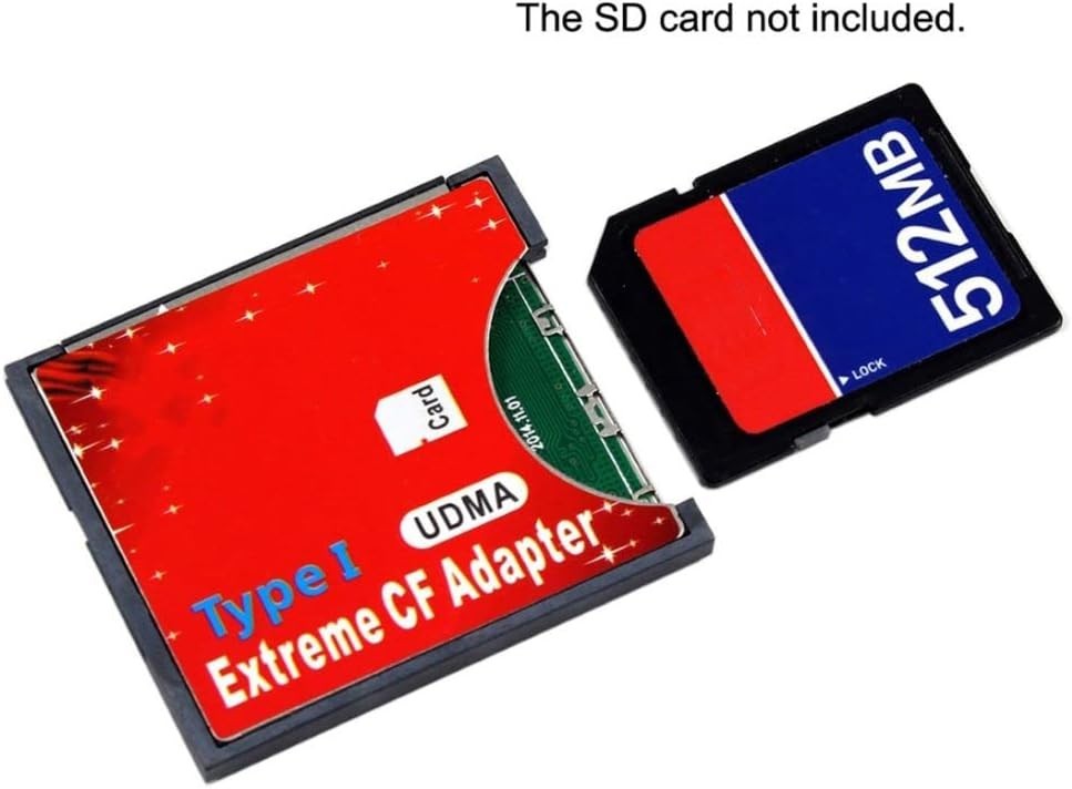High-Speed SD to Compact Flash Adapter - 128GB Support - Dust-Proof Design