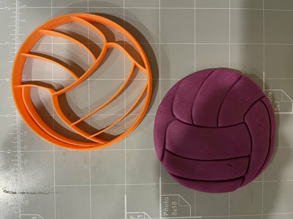 Volleyball cookie cutter