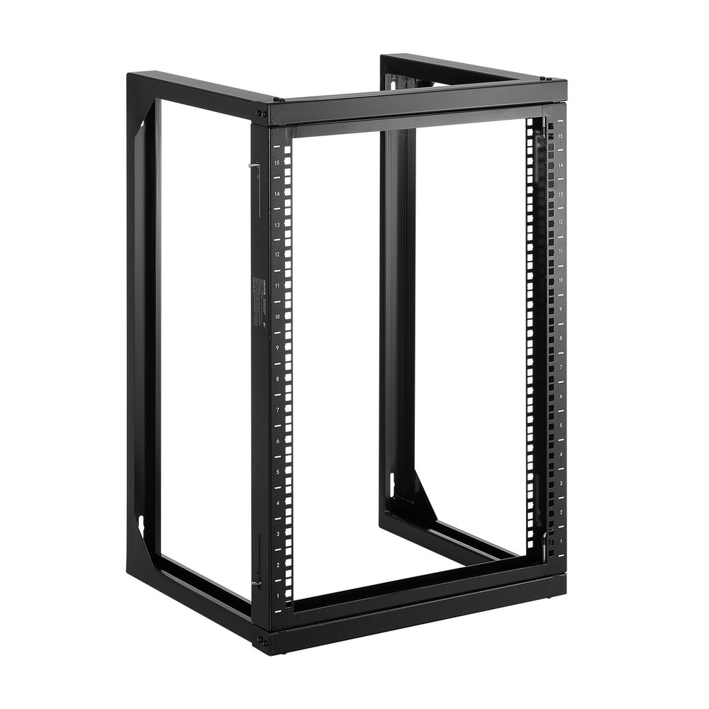 VEVOR 15U Wall Mount Server Rack Open Frame Network Rack 150 lbs 180 Degrees