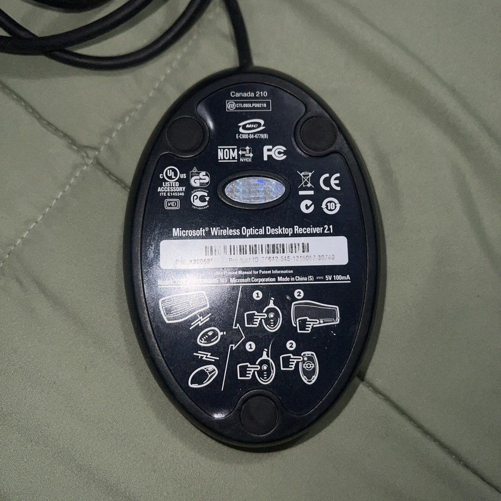 Microsoft Wireless Optical Desktop Receiver 2.1 Model 1028 Replacement