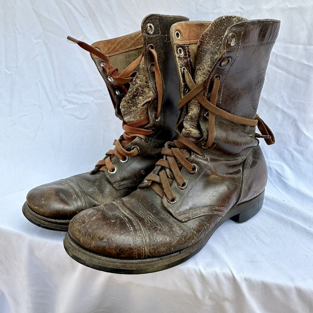 Korean War US Army Jump Combat Boots Dated 1951 Size 8.5
