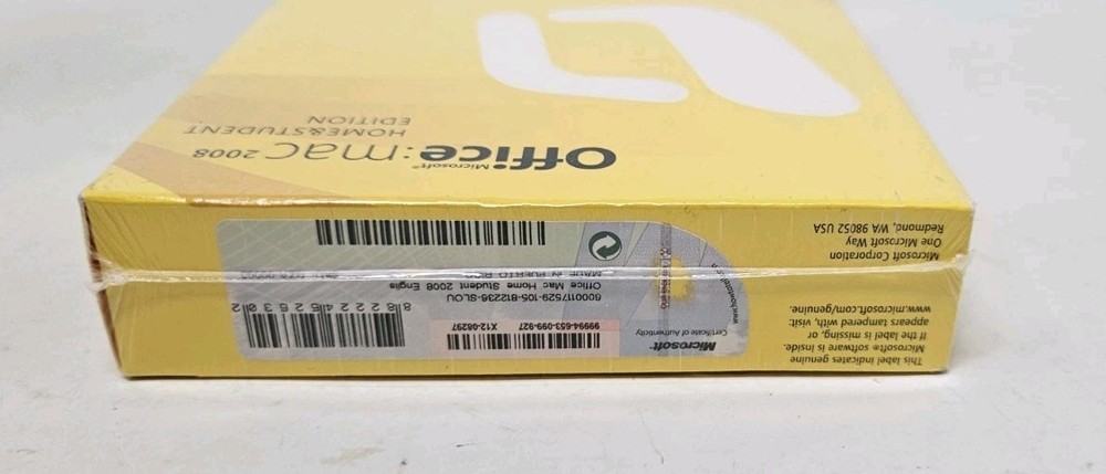 Microsoft Office 2008 Home & Student Edition for Mac Sealed