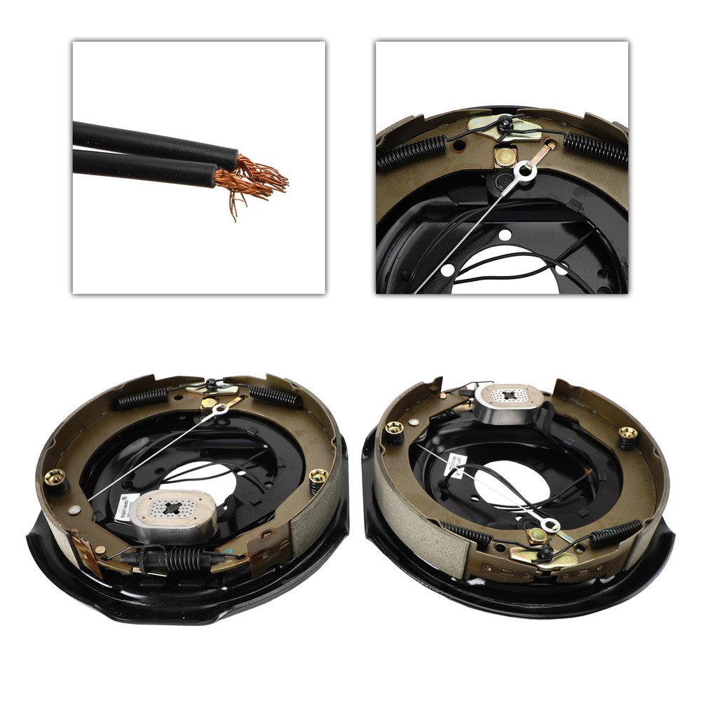 Electric Trailer Brake Kit-Self-Adjusting-12"-Left/Right Hand Assemblies 5.2K-7K