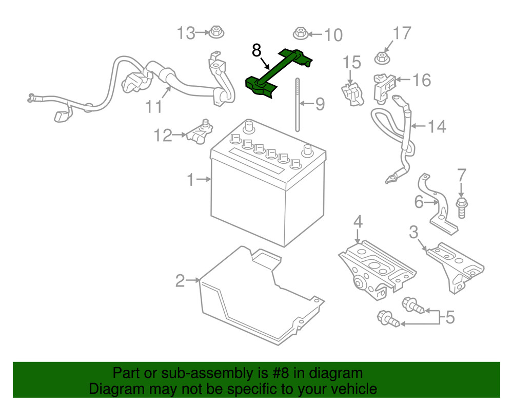Genuine Mitsubishi Hold Down MR238277