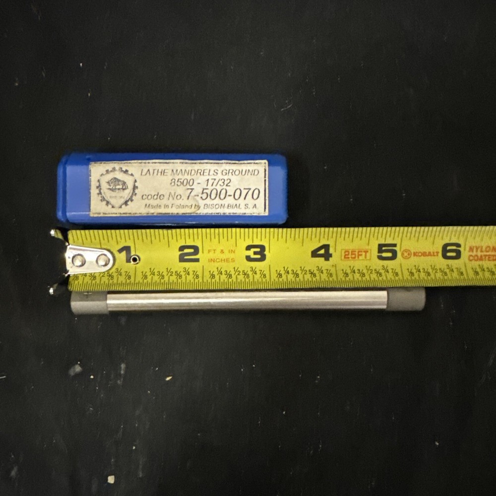 Lathe Mandrels Ground 8500-17/32; Code No. 7-500-070