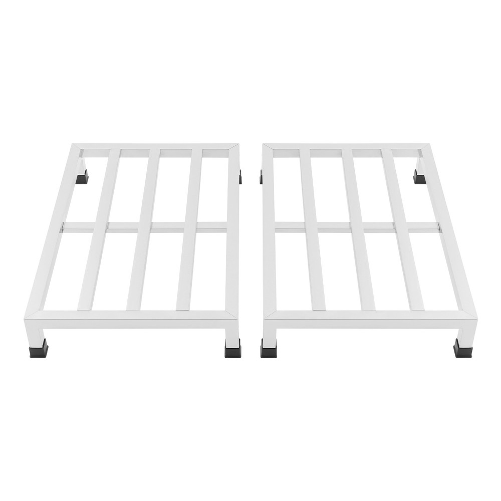 2 Pack Stainless Steel Dunnage Racks - Heavy-Duty Storage Solution