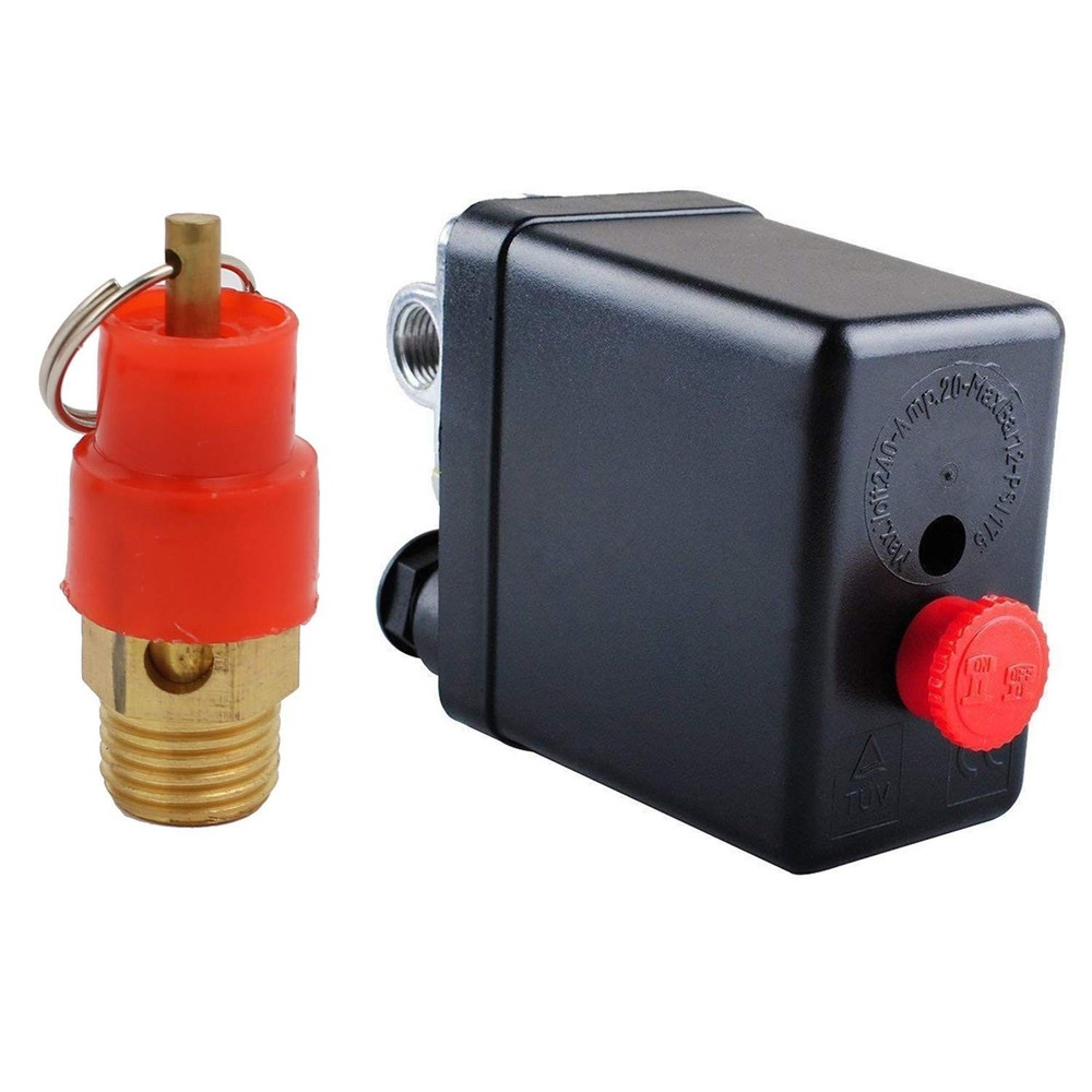 Central Pneumatic Air Compressor Pressure Switch Control Valve With 1/