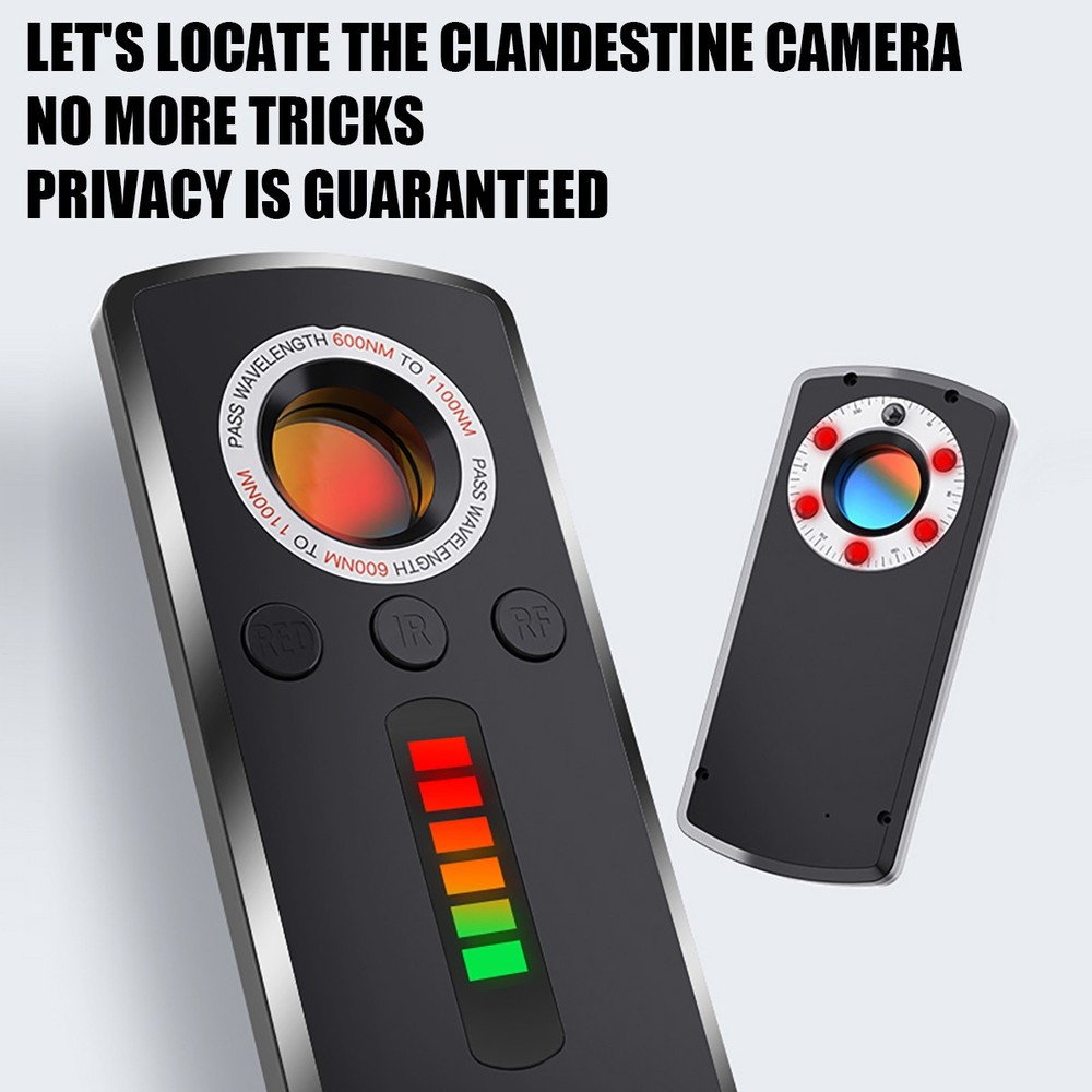 Anti-Spy Hidden Camera Wireless Detector Bug GPS Tracker Finder Scanner Device #