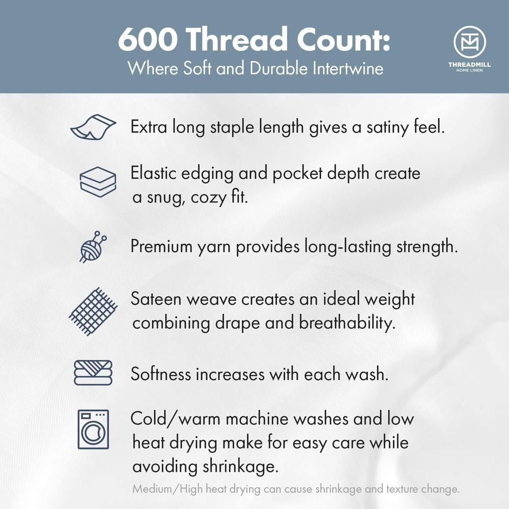 Comfortable Cotton Pillowcases 600 Thread Count Hotel Quality Ivory Covers