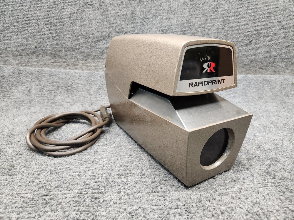 RAPIDPRINT Model ARL-E Automatic Time Stamp Recorder w/ Key *Tested*