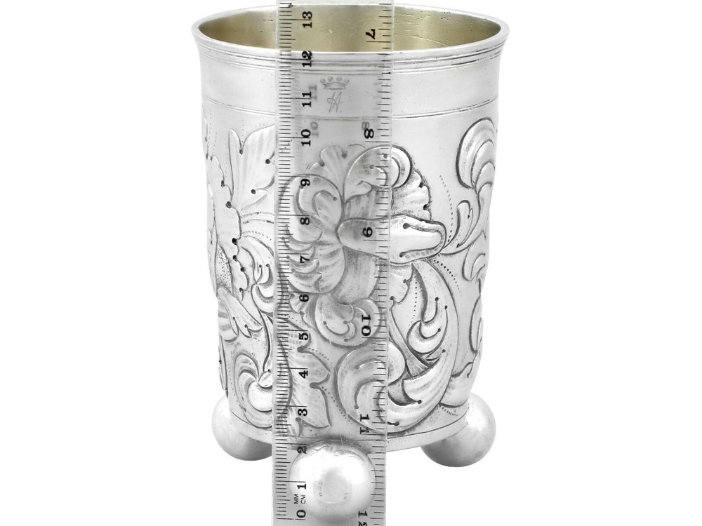 Antique German Silver Beaker